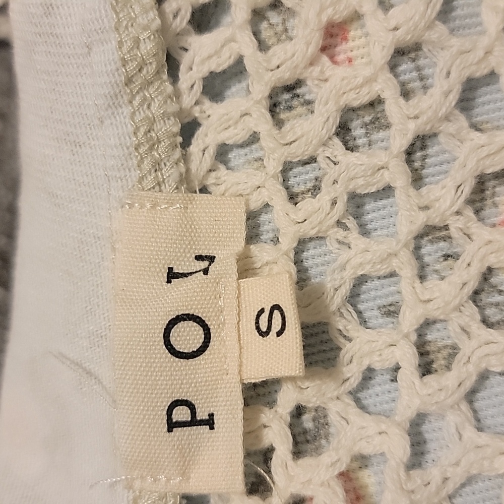POL Blue Crochet Zip Up Jacket NWOT - Picture 6 of 8